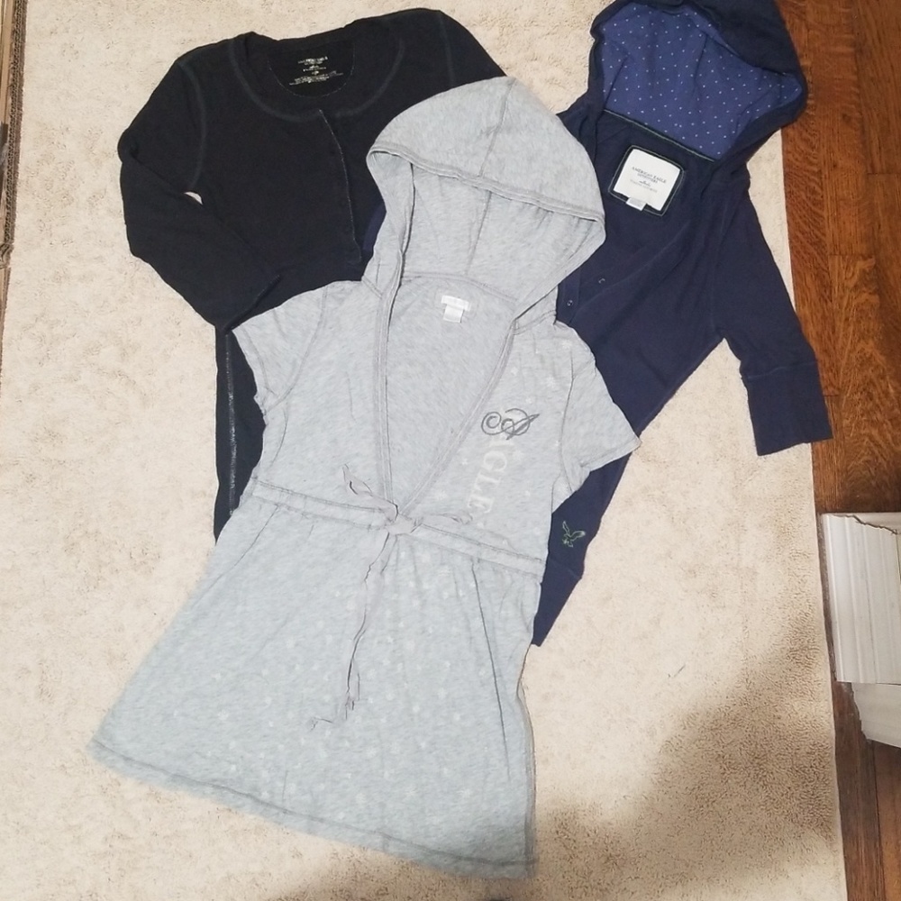 American Eagle Bundle of 3 Short 3/4 sleeve Tops